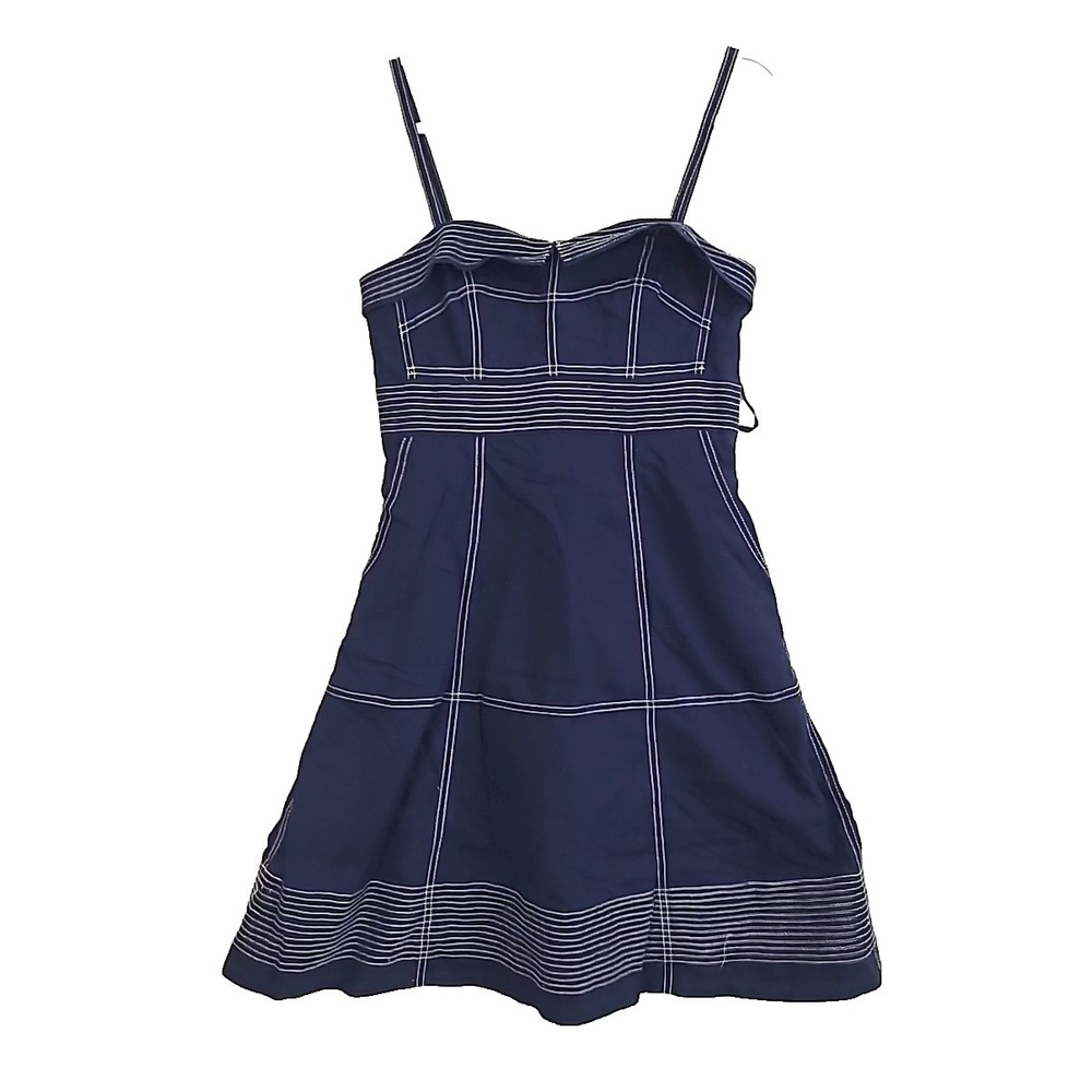Anthropologie Maeve Sailor Dress Sz 6 Navy Blue - Picture 7 of 15